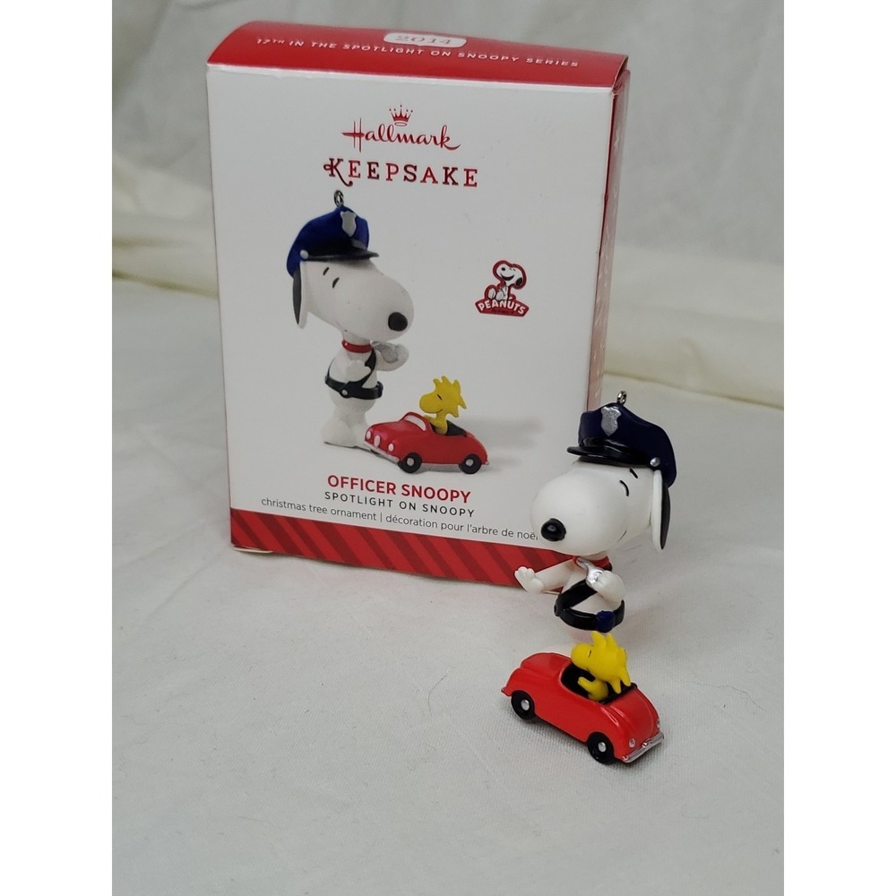 2014 Hallmark Keepsake Officer Snoopy Ornament #17 Woodstock/Peanuts/Jim Kemme